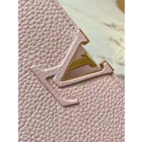 Louis Vuitton LV Women Capucines BB Handbag Galet Gray Taurillon Leather (5)