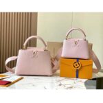 Louis Vuitton LV Women Capucines BB Handbag Galet Gray Taurillon Leather - Image 4