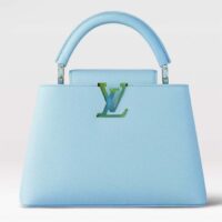 Louis Vuitton LV Women Capucines BB Topaz Blue Taurillon Leather Cowhide Lining (2)