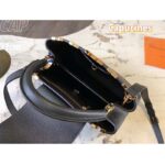 Louis Vuitton LV Women Capucines MM Handbag Black Taurillon Calf Leather - Image 7