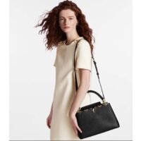 Louis Vuitton LV Women Capucines MM Handbag Black Taurillon Calf Leather (10)