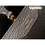 Louis Vuitton LV Women Capucines MM Handbag Black Taurillon Calf Leather - Image 10