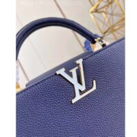 Louis Vuitton LV Women Capucines MM Handbag Navy Blue Taurillon Leather M23199 (1)