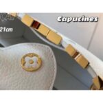 Louis Vuitton LV Women Capucines Mini Handbag Galet Taurillon Leather - Imagen 9