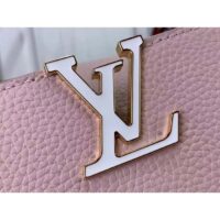 Louis Vuitton LV Women Capucines Mini Handbag Jasmine Pink Taurillon Leather (6)