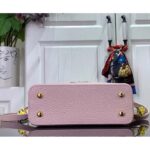 Louis Vuitton LV Women Capucines Mini Handbag Jasmine Pink Taurillon Leather - immagine 9
