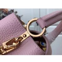 Louis Vuitton LV Women Capucines Mini Handbag Jasmine Pink Taurillon Leather (6)