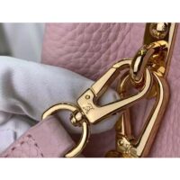 Louis Vuitton LV Women Capucines Mini Handbag Jasmine Pink Taurillon Leather (6)