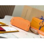 Louis Vuitton LV Women Capucines Mini Handbag Ocre Orange Taurillon Cowhide Leather - Image 5