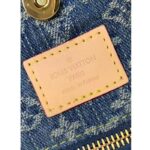 Louis Vuitton LV Women CarryAll MM Denim Blue GOTS Certified Cotton Monogram Denim Canvas - Imagen 11