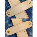 Louis Vuitton LV Women CarryAll MM Denim Blue GOTS Certified Cotton Monogram Denim Canvas - Imagen 10