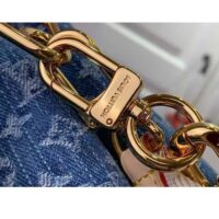 Louis Vuitton LV Women Coussin PM Denim Blue Monogram Global Organic Textile-Certified Cotton Canvas (6)