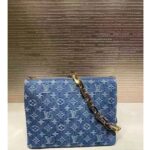 Louis Vuitton LV Women Coussin PM Denim Blue Monogram Global Organic Textile-Certified Cotton Canvas - Image 2