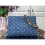 Louis Vuitton LV Women Coussin PM Denim Blue Monogram Global Organic Textile-Certified Cotton Canvas - Image 3
