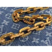 Louis Vuitton LV Women Coussin PM Denim Blue Monogram Global Organic Textile-Certified Cotton Canvas (6)