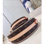 Louis Vuitton LV Women Croissant MM Monogram Coated Canvas Natural Cowhide-Leather M46828 – Image 8