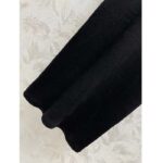 Louis Vuitton LV Women Eyelet Tab Dress Black Cotton Regular Fit Adjustable VVN Leather Tabs - Image 6