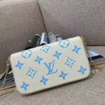 Louis Vuitton LV Women Félicie Pochette Latte White Candy Blue Monogram Empreinte Embossed Supple Grained Cowhide Leather – Bild 4