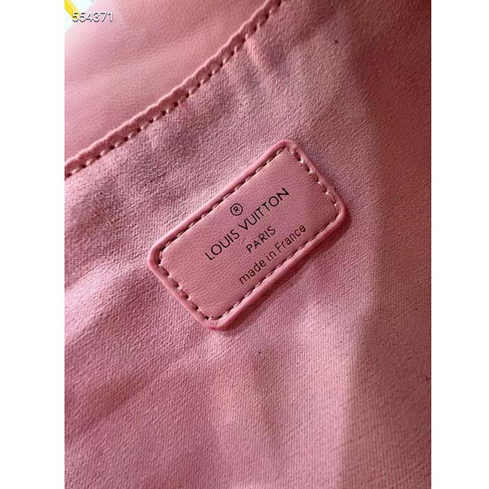Louis Vuitton LV Women GO-14 MM Rosabella Pink Lambskin Cowhide-Leather M24465 (7)