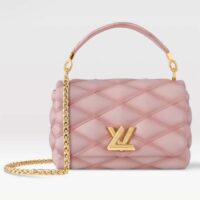 Louis Vuitton LV Women GO-14 MM Rosabella Pink Lambskin Cowhide-Leather M24465 (9)