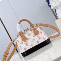 Louis Vuitton LV Women Nano Alma Handbag Monogram Dune Coated Canvas Cowhide-Leather (9)