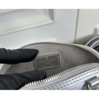 Louis Vuitton LV Women Nano Alma Handbag Silver Epi Grained Cowhide Leather (9)