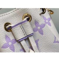 Louis Vuitton LV Women Nano Noé Latte White Mauve Monogram Empreinte Embossed Supple Grained Cowhide Leather (13)