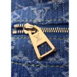 Louis Vuitton LV Women OnTheGo MM Denim Blue GOTS Certified Cotton Monogram Denim Canvas – Image 10
