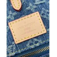 Louis Vuitton LV Women OnTheGo MM Denim Blue GOTS Certified Cotton Monogram Denim Canvas (16)