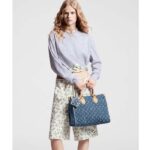 Louis Vuitton LV Women OnTheGo MM Denim Blue GOTS Certified Cotton Monogram Denim Canvas – Image 15