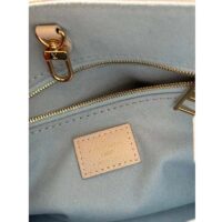 Louis Vuitton LV Women OnTheGo PM​ Latte Candy Blue Embossed Grained Cowhide Leather (1)