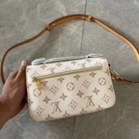 Louis Vuitton LV Women Pochette Métis East West Bag Monogram Dune Coated Canvas Cowhide-Leather (6)