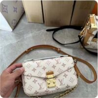 Louis Vuitton LV Women Pochette Métis East West Bag Monogram Dune Coated Canvas Cowhide-Leather (6)