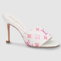 Louis Vuitton LV Women Revival Mule Pink Monogram-Debossed Lamb Leather 9.5 CM Heel (6)