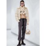 Louis Vuitton LV Women SKI Over The Moon Cream Brown Shearling Cowhide-Leather Textile Lining - Image 8
