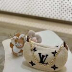 Louis Vuitton LV Women SKI Over The Moon Cream Brown Shearling Cowhide-Leather Textile Lining - Image 2
