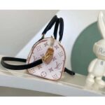 Louis Vuitton LV Women Seedy Bandoulière 20 Monogram Dune Coated Canvas Padlock Double Zip Closure - Imagen 4