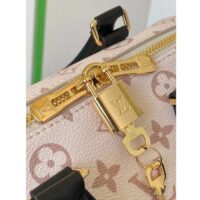 Louis Vuitton LV Women Seedy Bandoulière 20 Monogram Dune Coated Canvas Padlock Double Zip Closure (9)