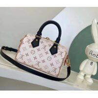 Louis Vuitton LV Women Seedy Bandoulière 20 Monogram Dune Coated Canvas Padlock Double Zip Closure (9)