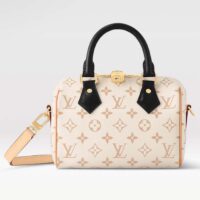 Louis Vuitton LV Women Seedy Bandoulière 20 Monogram Dune Coated Canvas Padlock Double Zip Closure (9)