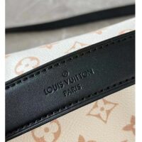 Louis Vuitton LV Women Side Trunk MM Monogram Dune Coated Canvas Cowhide-Leather (2)