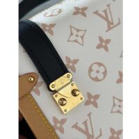 Louis Vuitton LV Women Side Trunk MM Monogram Dune Coated Canvas Cowhide-Leather (2)