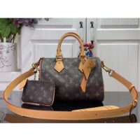 Louis Vuitton LV Women Speedy P9 Bandoulière 25 Monogram Soft Calfskin Natural Cowhide-Leather (4)