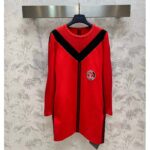 Louis Vuitton LV Women Sporty Mesh Accent Dress Bright Red Black Regular Fit - Image 2