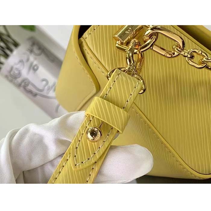 Louis Vuitton LV Women Twist West Banana Yellow Epi Grained Cowhide Leather M24548 (4)
