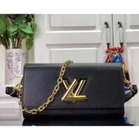 Louis Vuitton LV Women Twist West Black Epi Grained Cowhide Leather M24549 (3)