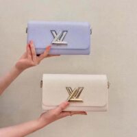 Louis Vuitton LV Women Twist West Candy Blue Epi Grained Cowhide Leather M24566 (6)