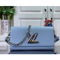 Louis Vuitton LV Women Twist West Candy Blue Epi Grained Cowhide Leather M24566 (6)