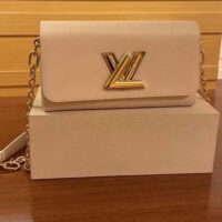 Louis Vuitton LV Women Twist West Quartz White Epi Grained Cowhide Leather M24550 (6)