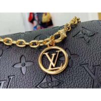 Louis Vuitton LV Women Wallet On Chain Lily Black Monogram Empreinte Embossed Supple Grained Cowhide Leather (7)